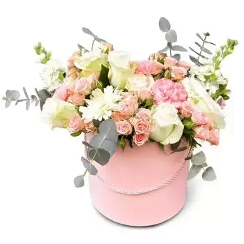 Pou des Lleo blomster- Pastel arrangement Blomst Levering