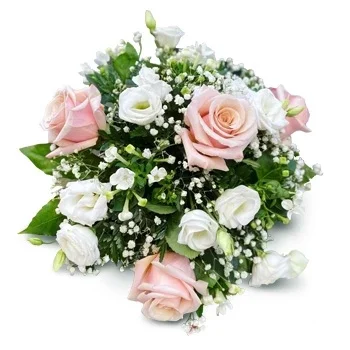 Ниу Блау цветя- Бяло и розово Цвете Доставка