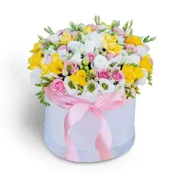 두 나스카 루즈 나 꽃- 섬세한 꽃 상자 꽃 배달