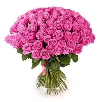 بائع زهور ترنافكا- البهجة الوردي زهرة التسليم