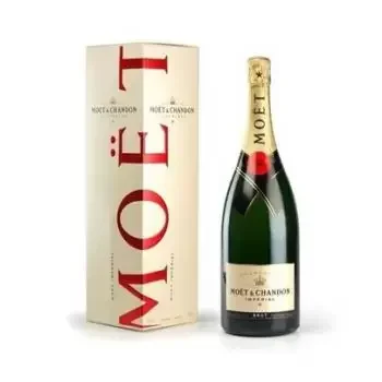 Madrid kedai bunga online - Champagne Moët & Chandon Sejambak