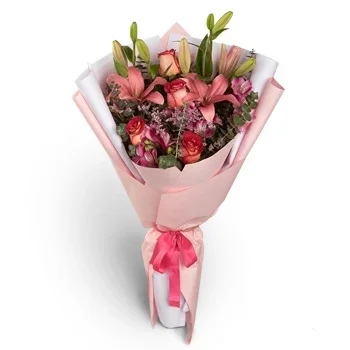 fiorista fiori di Balde- BOUQUET ROSA1210 Fiore Consegna