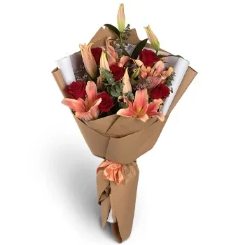fiorista fiori di Argentina- Mazzo Rosso1215 Fiore Consegna