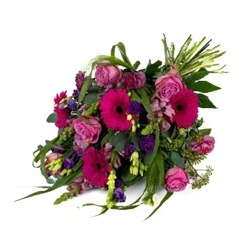 Άμστερνταμ λουλούδια- Νεκρική ανθοδέσμη σε ροζ αποχρώσεις Λουλούδι Παράδοση