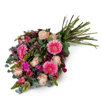 Utrecht-virágok- Temetési csokor egyszerű rózsaszín Virág Szállítás