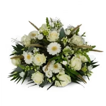 Almere online virágüzlet - Biedermeier fehér (klasszikus) Csokor