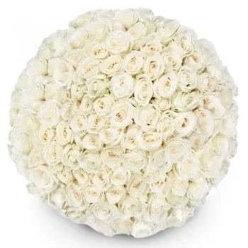 fleuriste fleurs de Boven-Leeuwen- Amour blanc Fleur Livraison