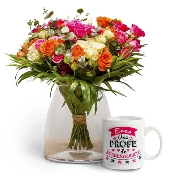 Nerja פרחים- ורדים פיטימיני פרח משלוח