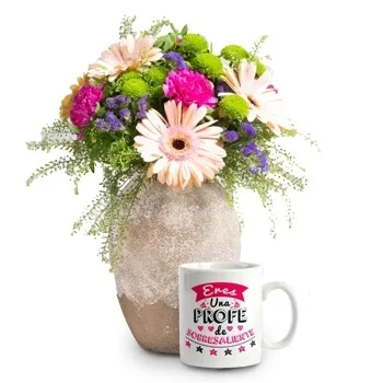 Кордоба квіти- квіти та чашка Квітка Доставка