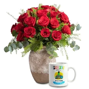 סרגוסה פרחים- ריגוש אדום פרח משלוח