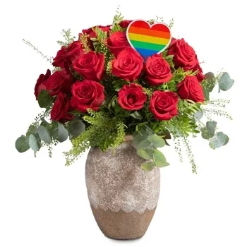 flores Benidorm floristeria -  uno rojo Ramos de  con entrega a domicilio