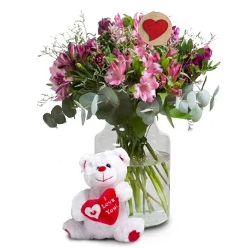 Gandia flowers  -  Red Heart Flower Delivery