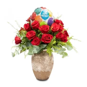 Nerja חנות פרחים באינטרנט - Red Alive זר פרחים