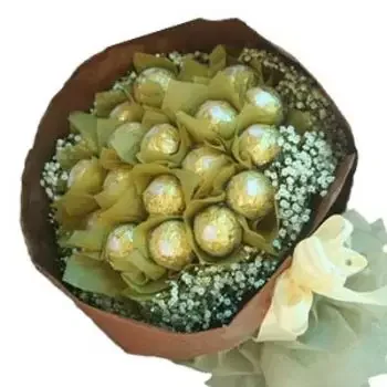 Indië bloemen bloemist- Chocolade wens Bloem Levering