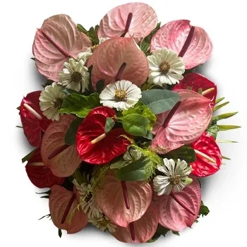 ברבדוס חנות פרחים באינטרנט - זיכרון נצחי זר פרחים