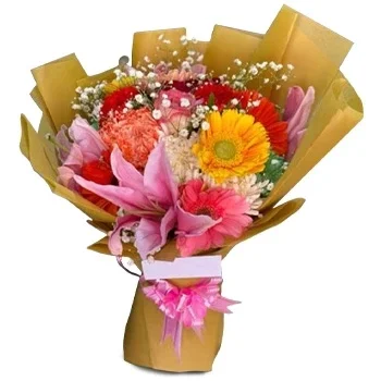 Dhanushadham kwiaty- Delikatny bukiet Kwiat Dostawy