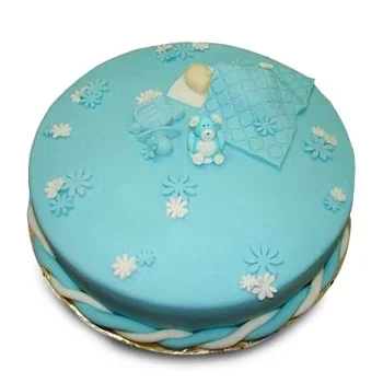 Krakow Online cvjećar - Dizajn torte za krštenje Buket