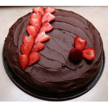 قوانغتشو الزهور على الإنترنت - كعكة الشوكولاتة باقة