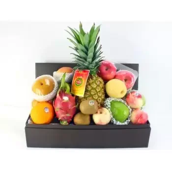 Dongguan Floristeria online - Elegante cesta de frutas Ramo de flores