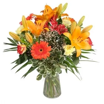 ดอกไม้ แฟรงก์เฟิร์ต - โทนสีส่องสว่าง ดอกไม้ จัด ส่ง