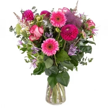 بائع زهور بون- باقة فائقة الألوان زهرة التسليم