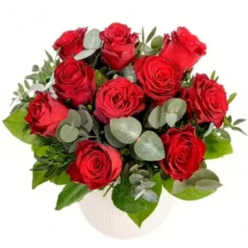 Duisburg kwiaty- Czerwona miłość Kwiat Dostawy