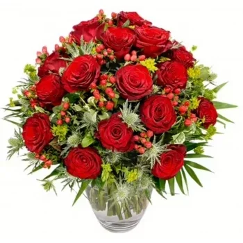 flores Abersfeld floristeria -  Color rojo oscuro Ramos de  con entrega a domicilio