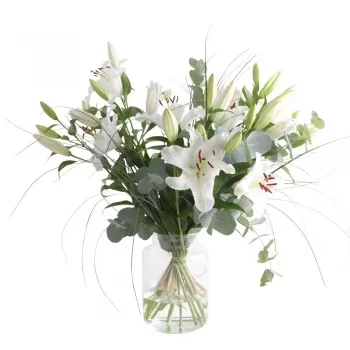 fleuriste fleurs de Hambourg- Lumière et blanc Fleur Livraison