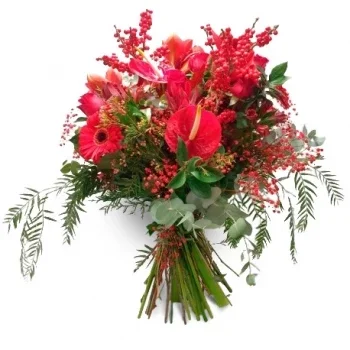 Μαδρίτη λουλούδια- Βαθύ κόκκινο Λουλούδι Παράδοση
