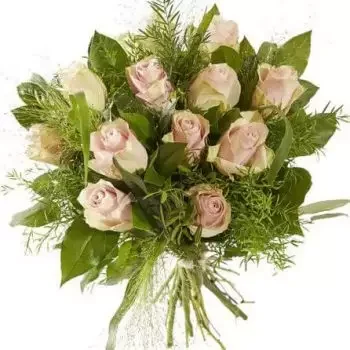 ดอกไม้ เจนีวา - กุหลาบสีชมพูหวาน ดอกไม้ จัด ส่ง
