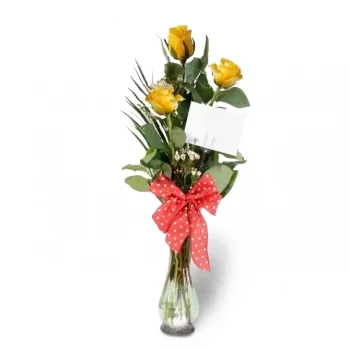 ברצלונה פרחים- אנסמבל Golden Glow Rose פרח משלוח