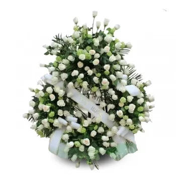 flores Zaragoza floristeria -  Corona Homenaje a la Serenidad Ramos de  con entrega a domicilio