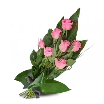 flores de Grã-Canária- Rosa Rosa Despedida Flor Entrega