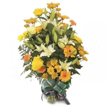 flores Sevilla floristeria -  Homenaje a los recuerdos dorados Ramos de  con entrega a domicilio