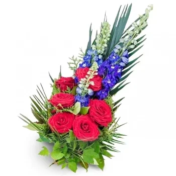 Granada cvijeća- Graciozna crvena vedrina Cvijet Isporuke