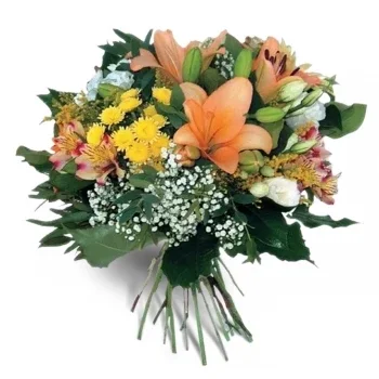 Costa den Blanes Blumen Florist- Goldener Blumenstrauß Blumen Lieferung