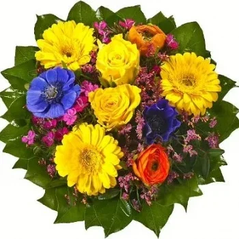 Alferde Blumen Florist- Goldenes Gartenensemble Blumen Lieferung