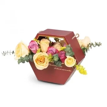 Bu Kadrah-virágok- 15-Rose Elegance Virág Szállítás