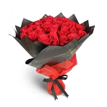 fiorista fiori di Abu Dhabi- Fioriture rosse appassionate Fiore Consegna