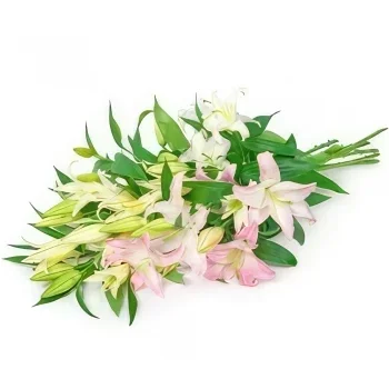 fleuriste fleurs de Sofia- Bouquet de Lys pour les condoléances Fleur Livraison