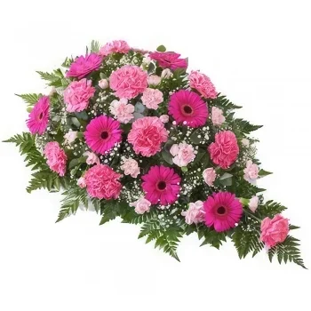 불가리아 꽃- 핑크색 평온 추모 꽃 배달