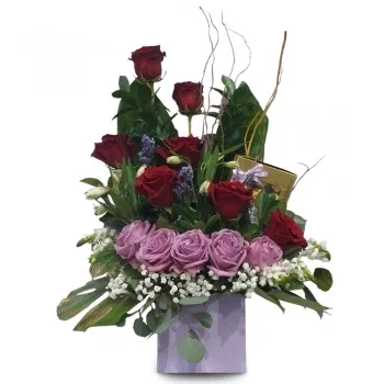 Grand Case - La Savane - Anse Marcel - Cul de Sac-virágok- Bíbor simogatás Virág Szállítás
