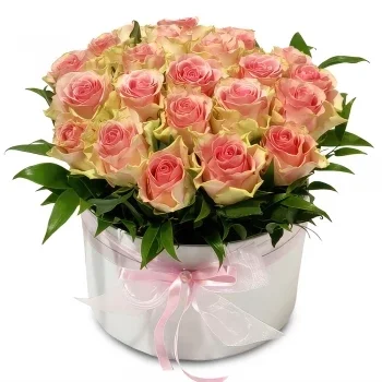 Arkna kvety- Okrúhla škatuľa Kvet Doručenie