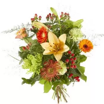 Copenhagen flowers  -  Mixed orange flowers Delivery