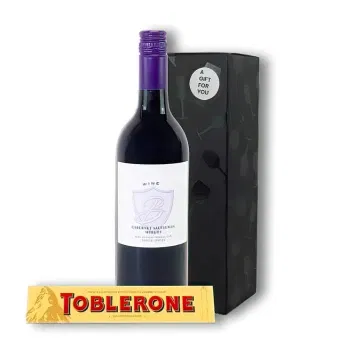 Slovakia flowers - Red Wine Giftset