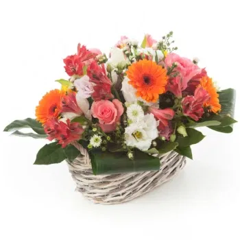 Флоренция цветя- Погребална кошница от смесени цветя