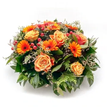 بائع زهور ميلان- وعاء من الزهور للجنازة