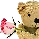 Greece flowers  -  LOVE TEDDY BEAR Flower Bouquet/Arrangement