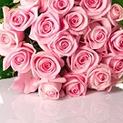 Santi Angeli Blumen Florist- Ein Strauß rosa Rosen Bouquet/Blumenschmuck
