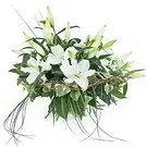 Ducos Blumen Florist- Blumenstrauß aus weißer Lilie aus Alicante Bouquet/Blumenschmuck